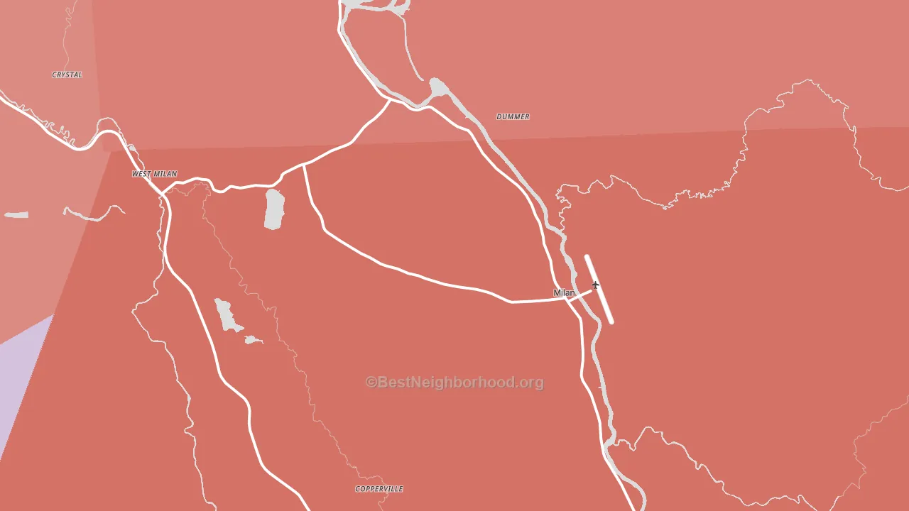 03588, NH block-group political-lean map