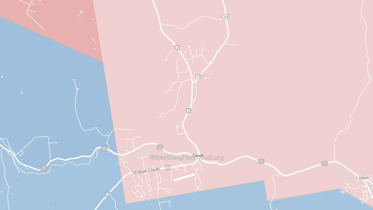 03595, NH block-group political-lean map