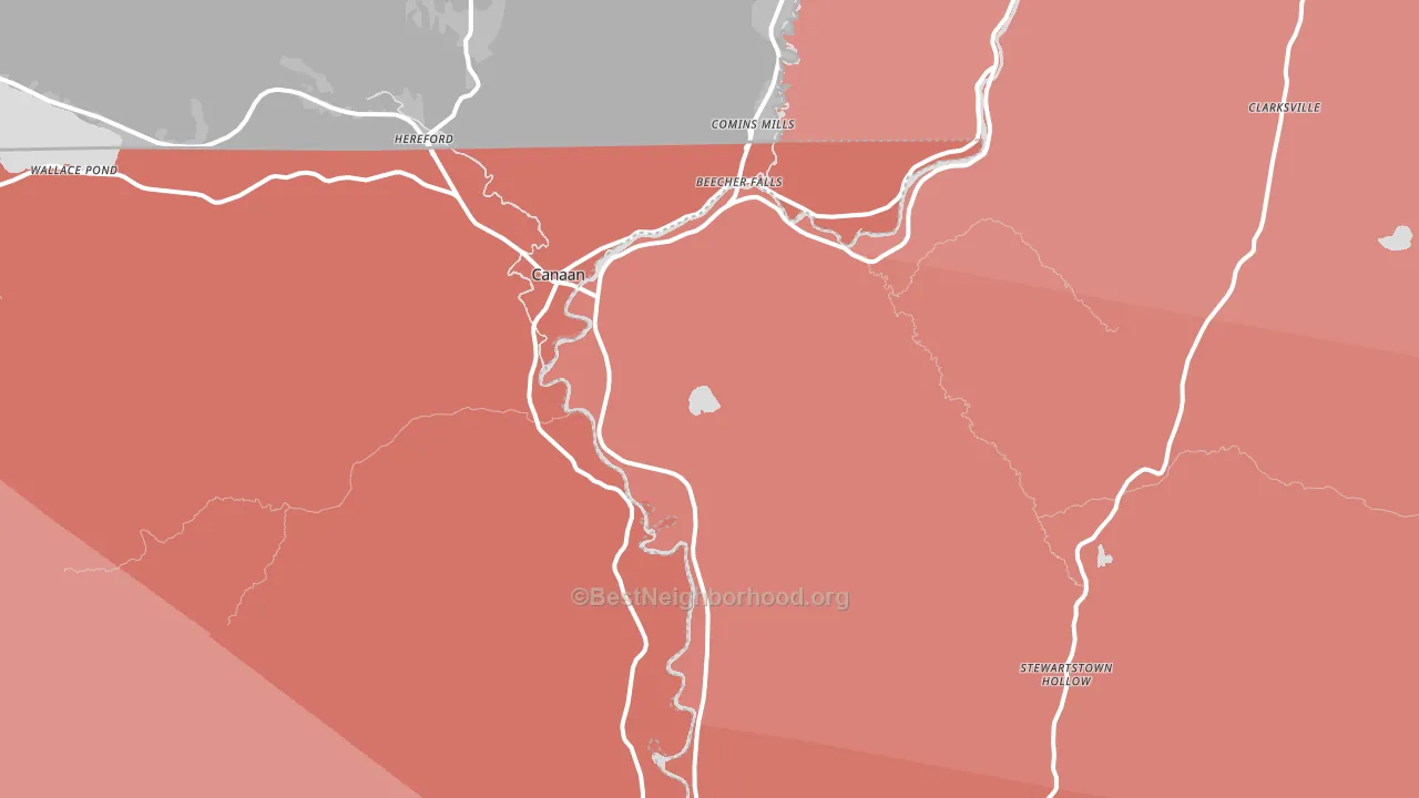 03597, NH block-group political-lean map