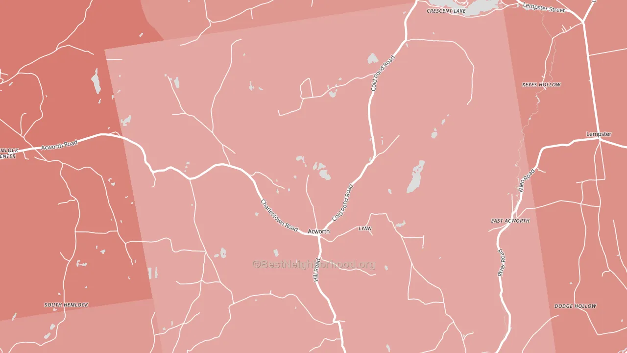03601, NH block-group political-lean map