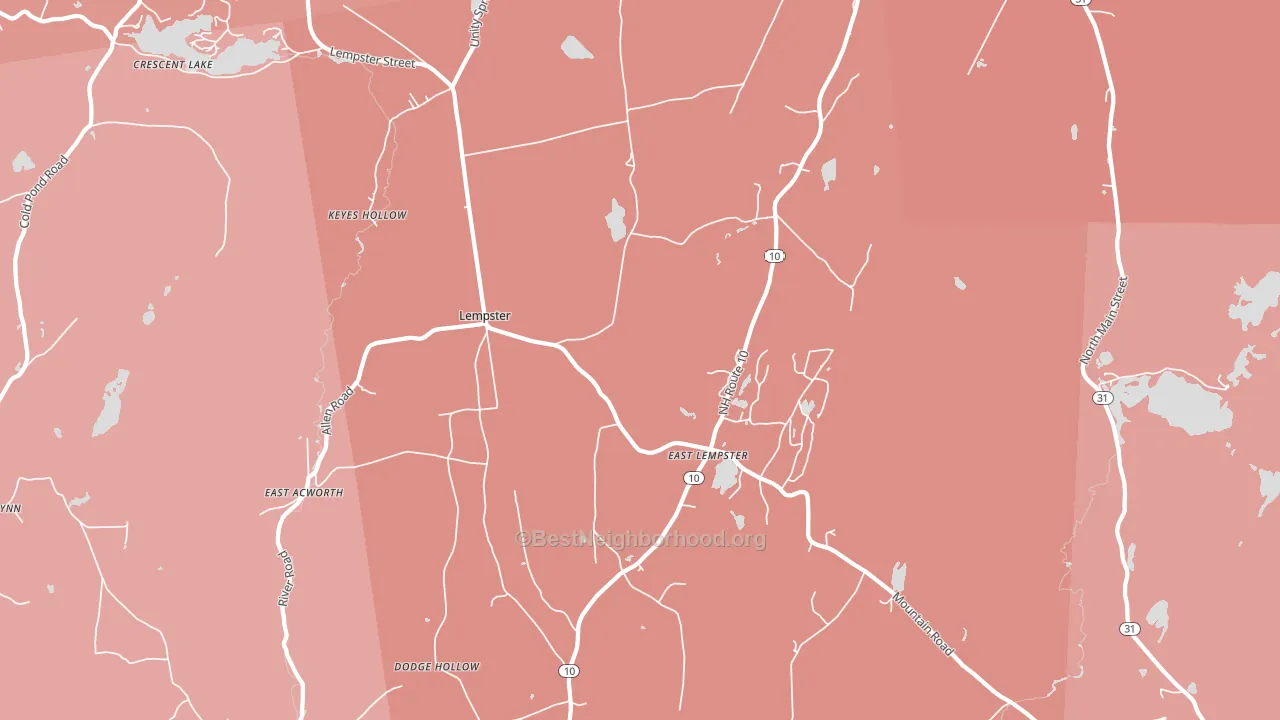 03605, NH block-group political-lean map