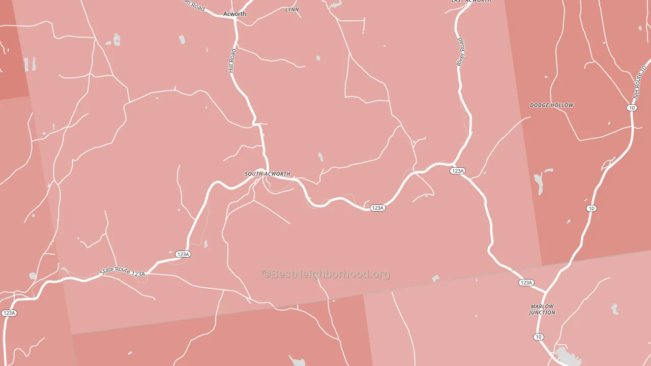 03607, NH block-group political-lean map