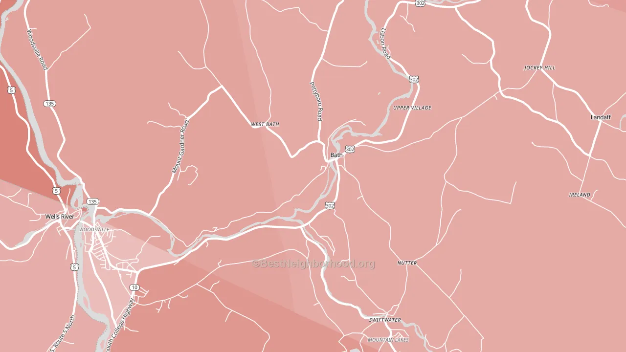 03740, NH block-group political-lean map