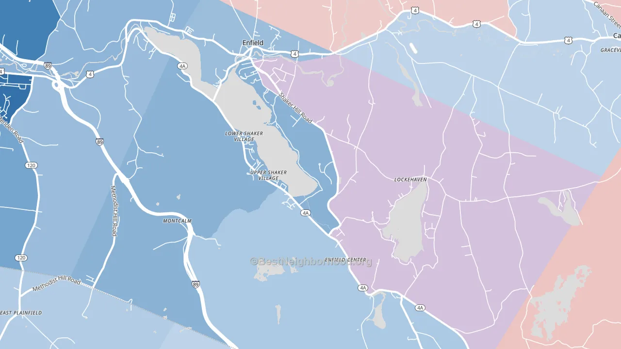 03748, NH block-group political-lean map