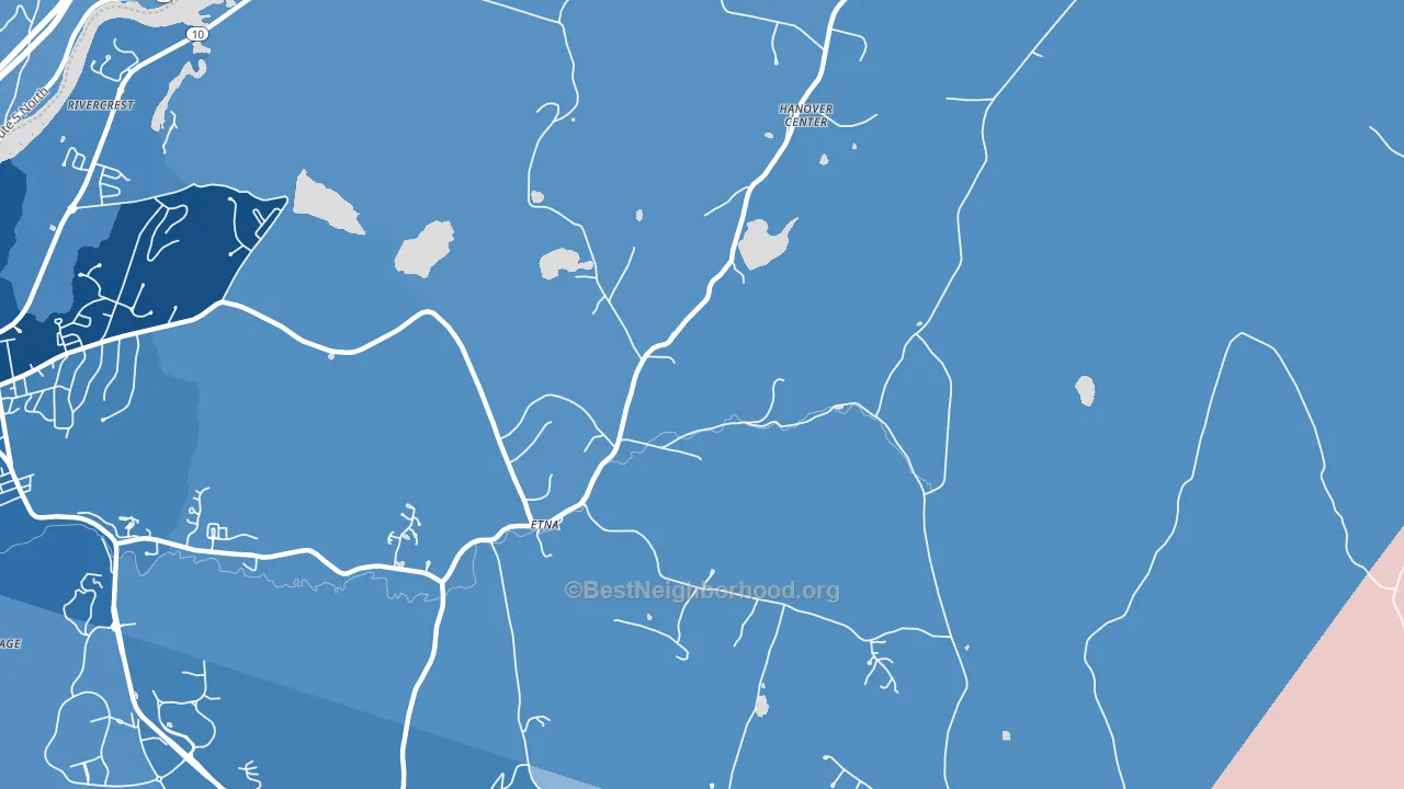 03750, NH block-group political-lean map
