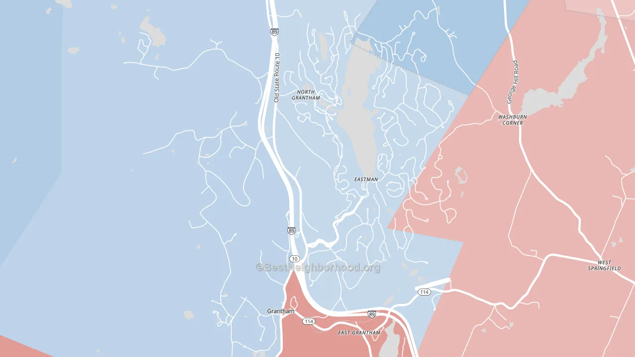 03753, NH block-group political-lean map