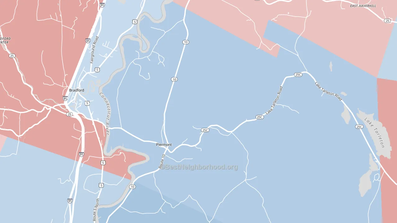 03779, NH block-group political-lean map