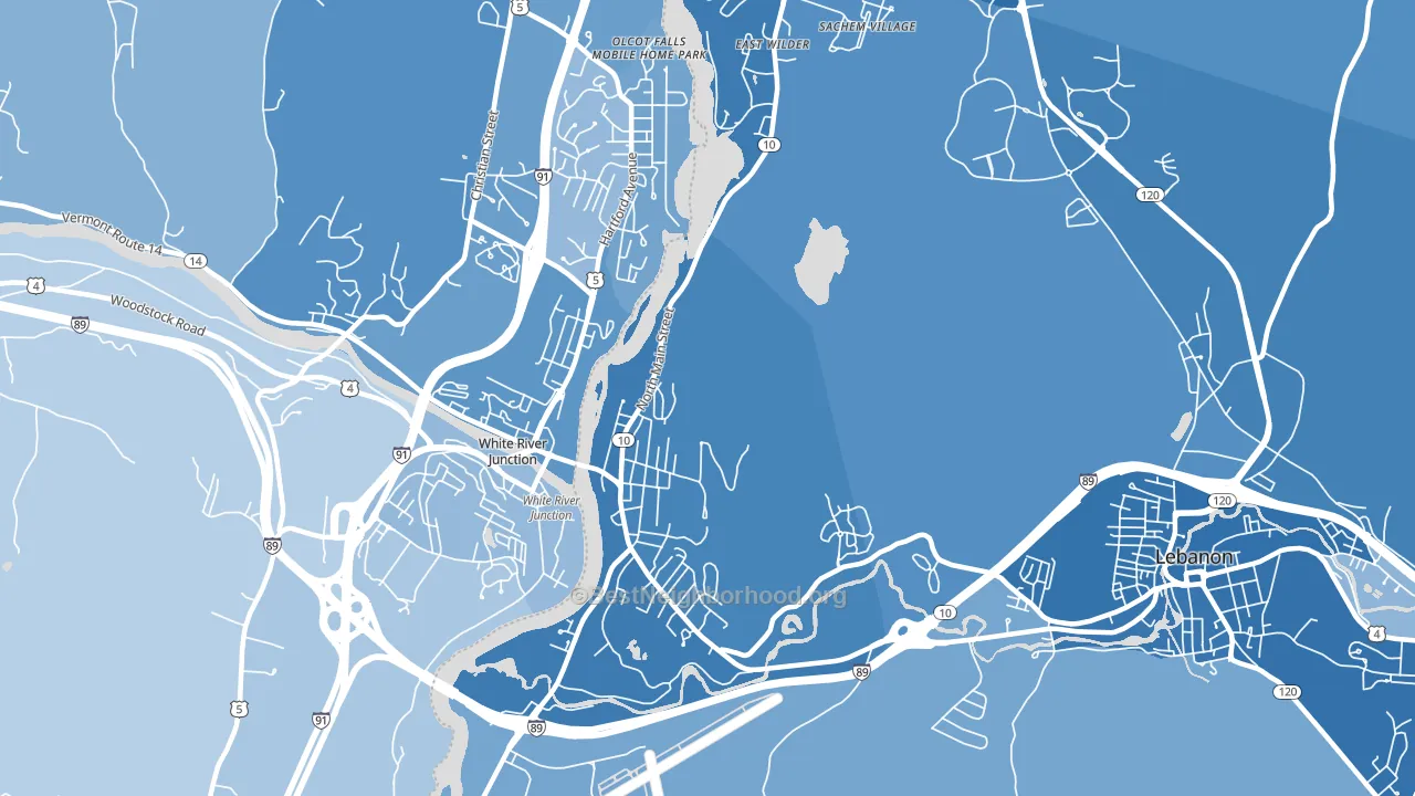 03784, NH block-group political-lean map