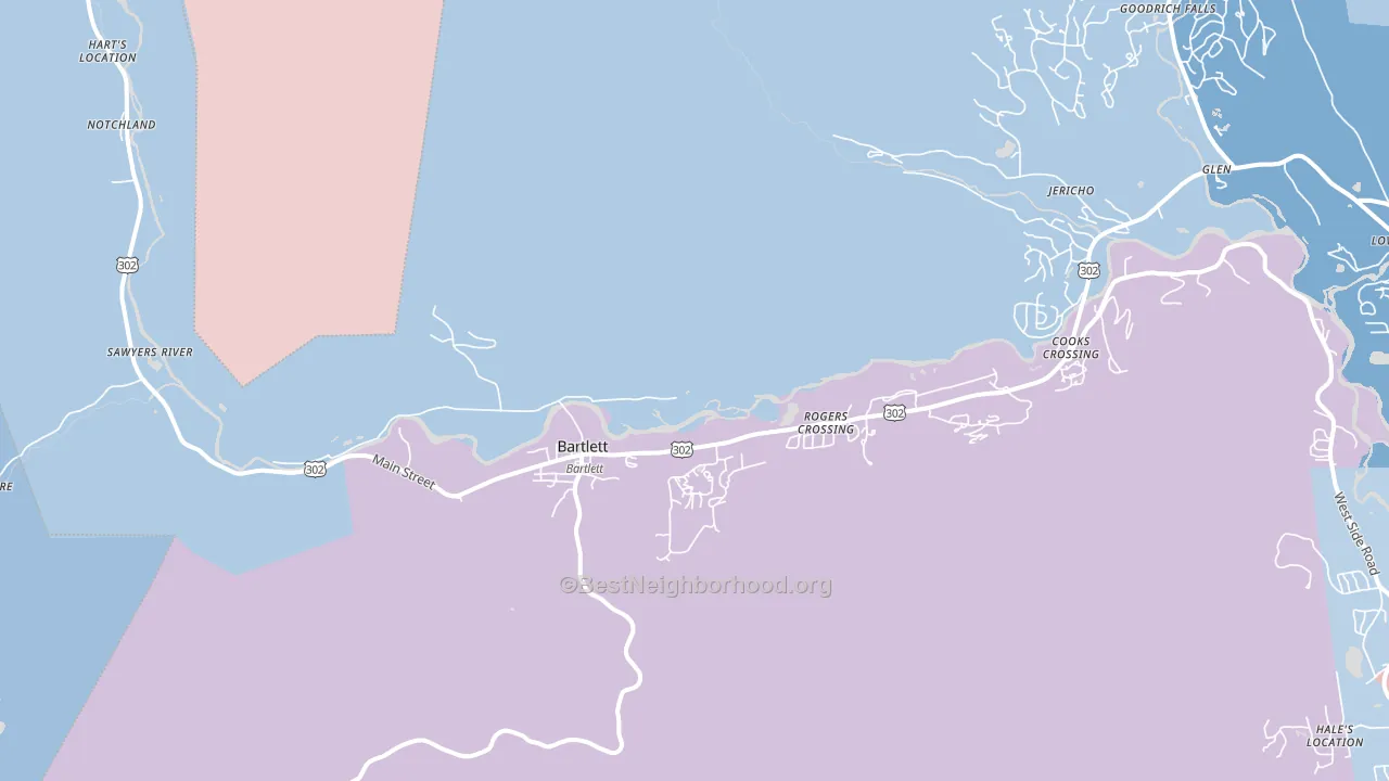 03812, NH block-group political-lean map