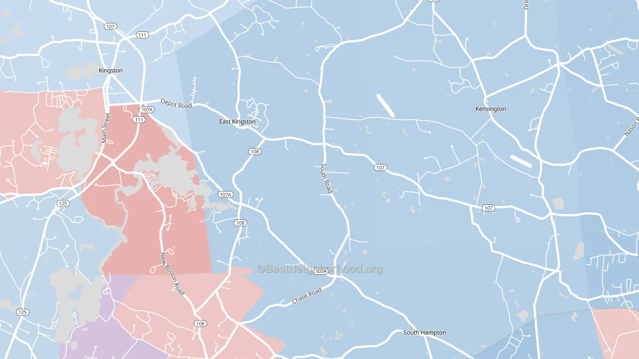 03827, NH block-group political-lean map