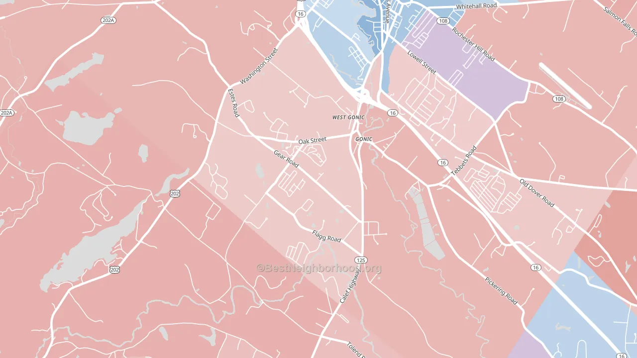 03839, NH block-group political-lean map
