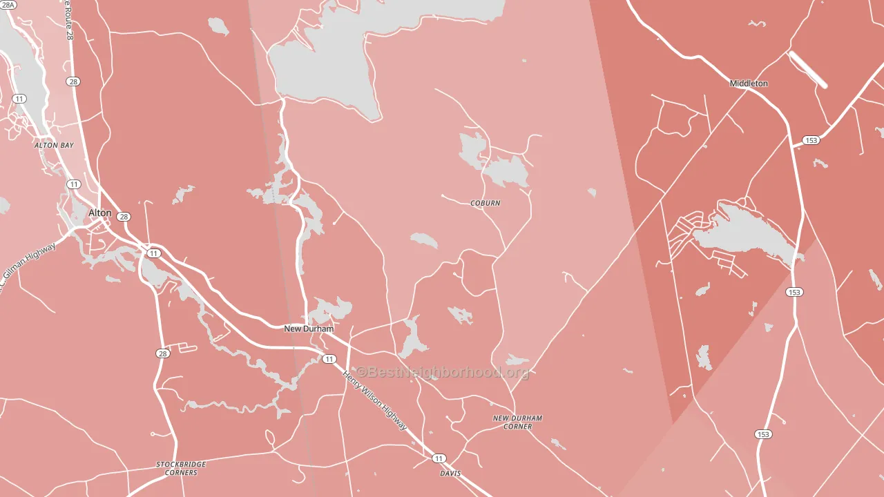 03855, NH block-group political-lean map