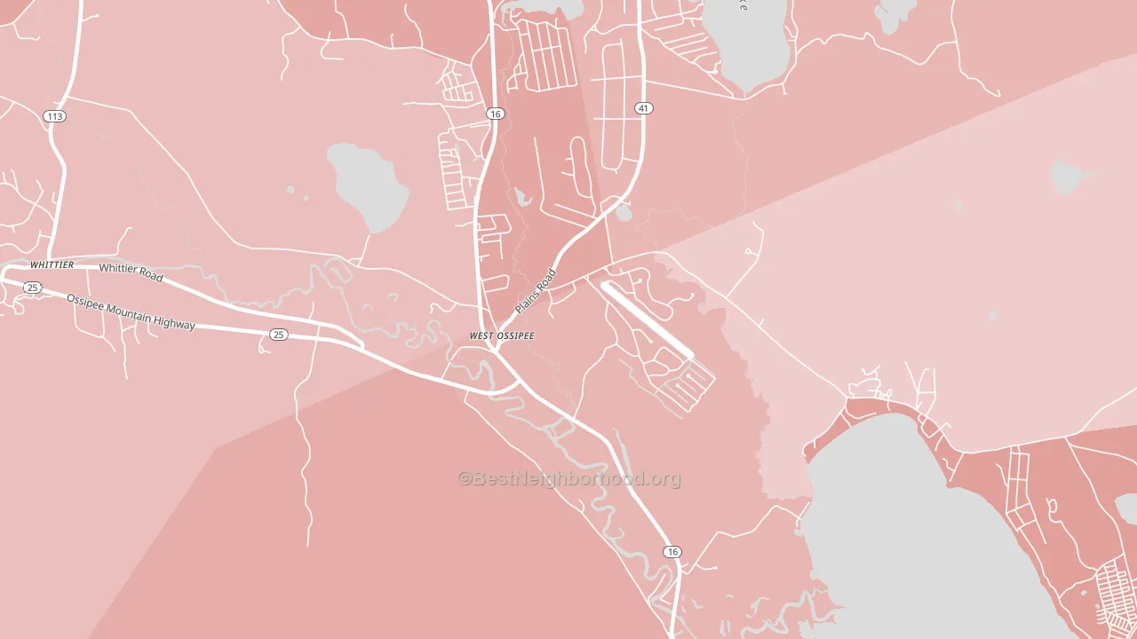 03890, NH block-group political-lean map