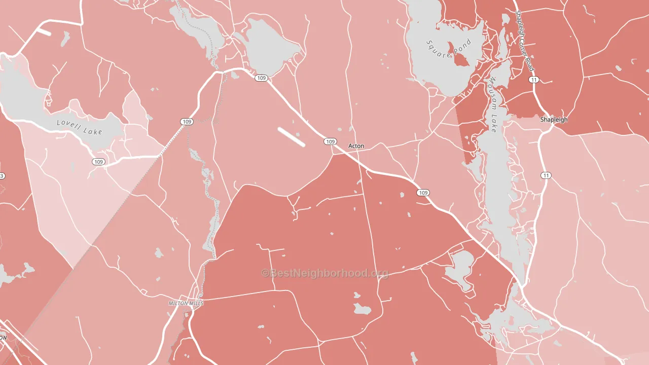 04001, ME block-group political-lean map