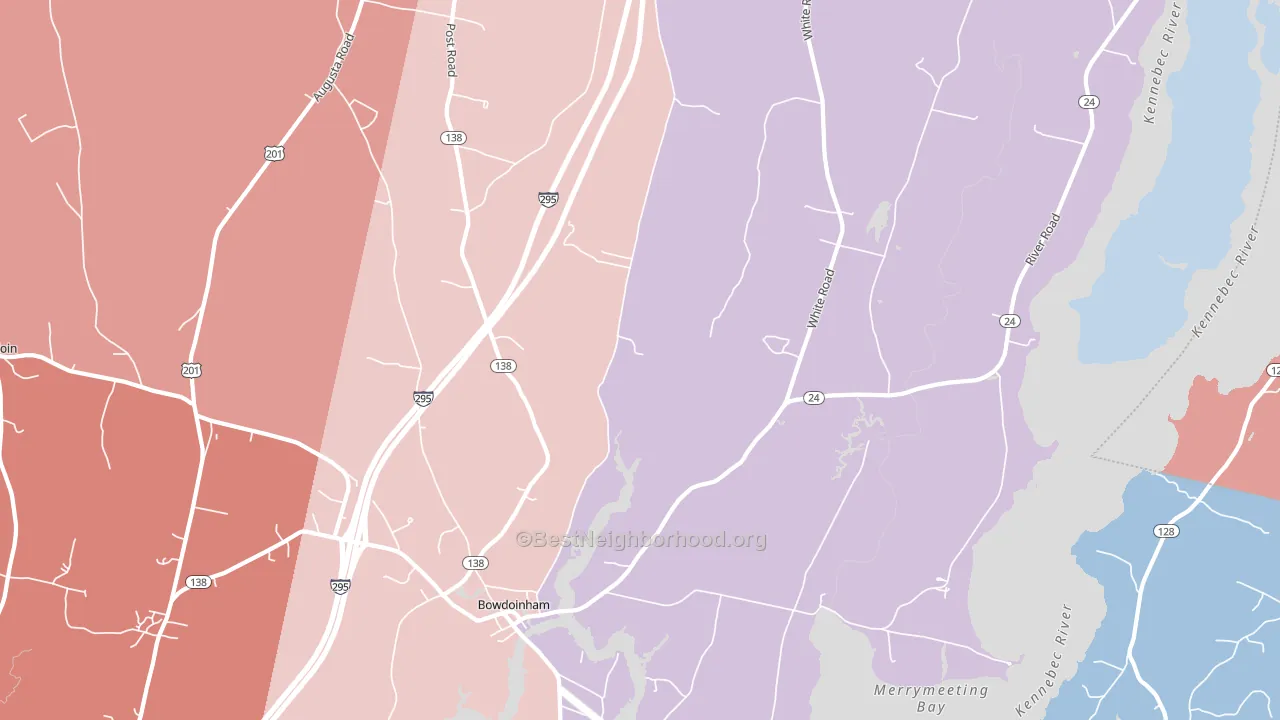 04008, ME block-group political-lean map