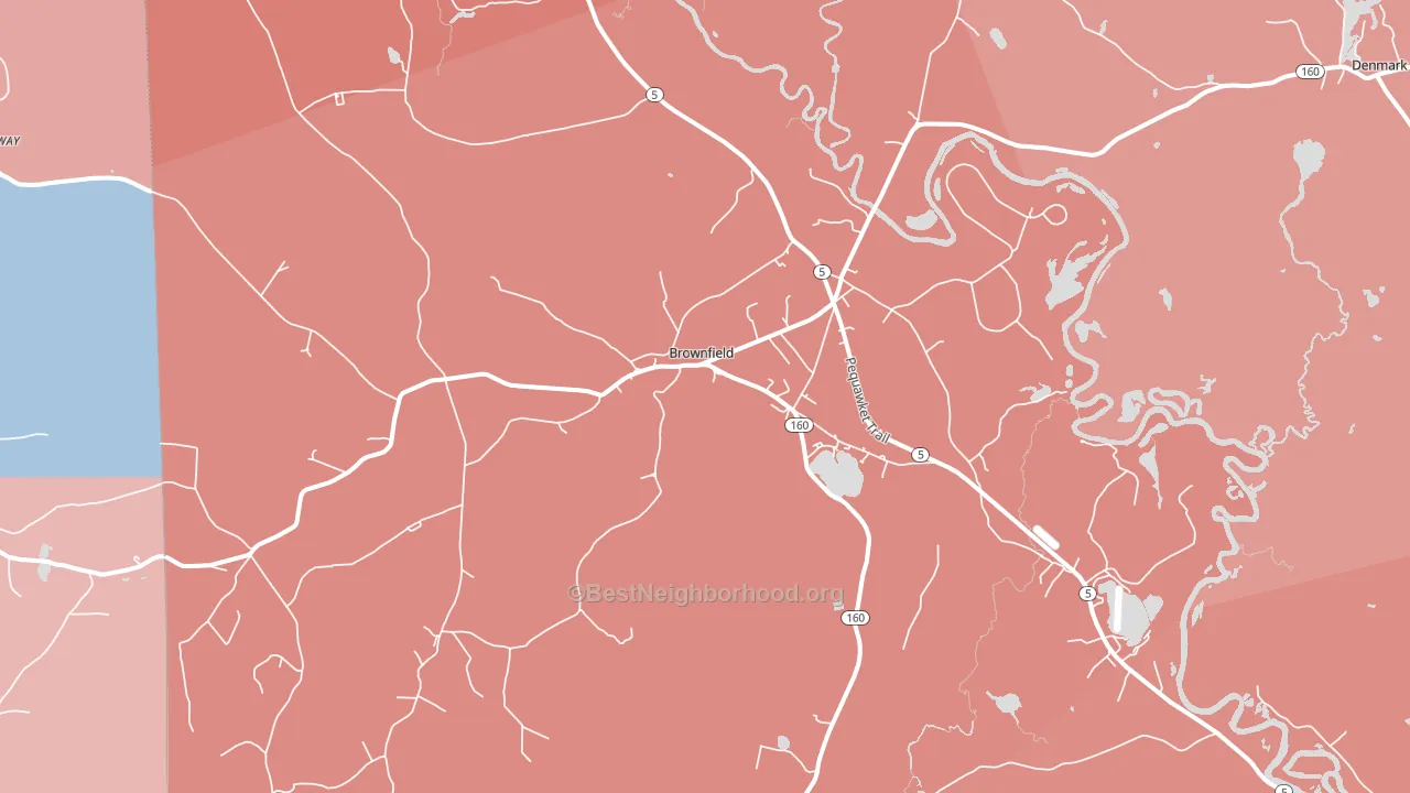 04010, ME block-group political-lean map