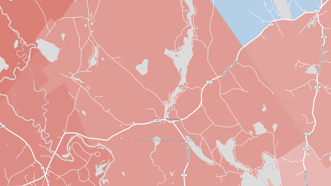 04022, ME block-group political-lean map