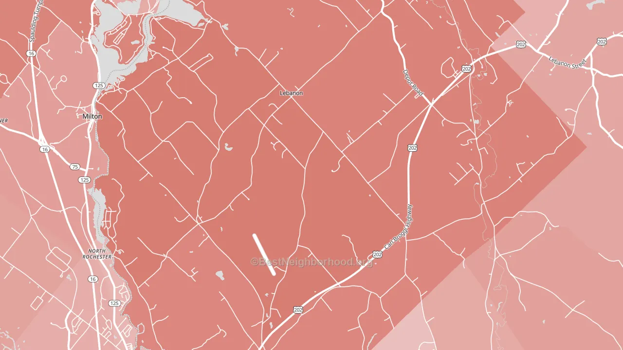 04027, ME block-group political-lean map