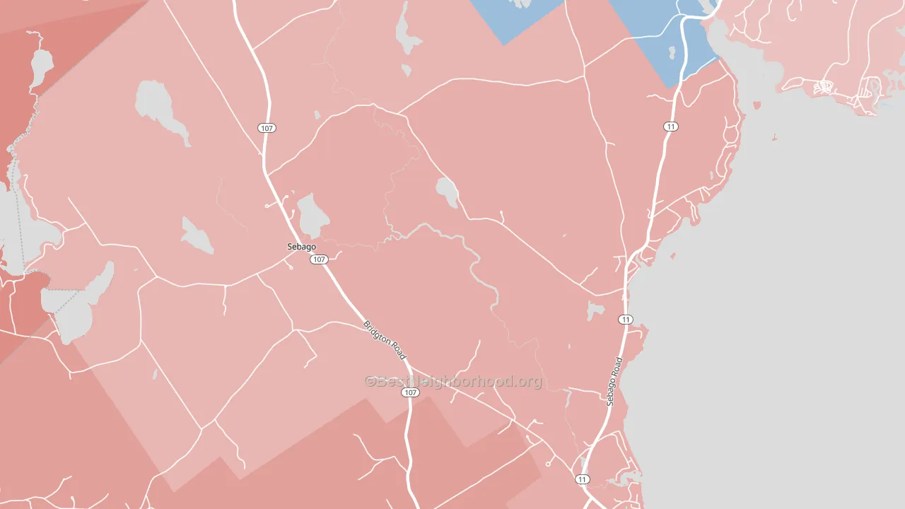 04029, ME block-group political-lean map