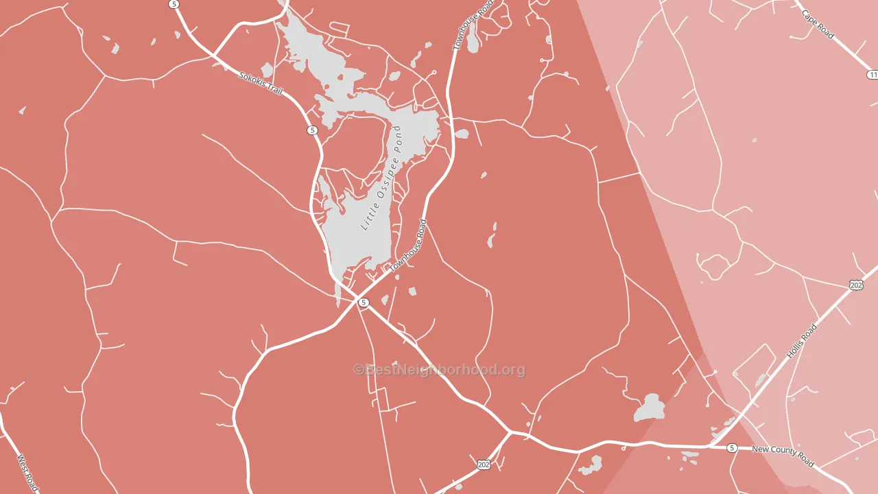 04030, ME block-group political-lean map