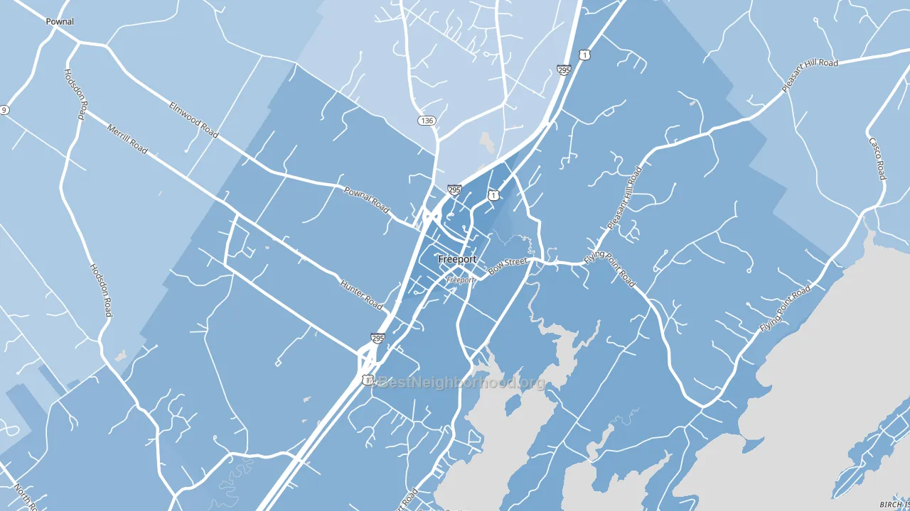 04032, ME block-group political-lean map