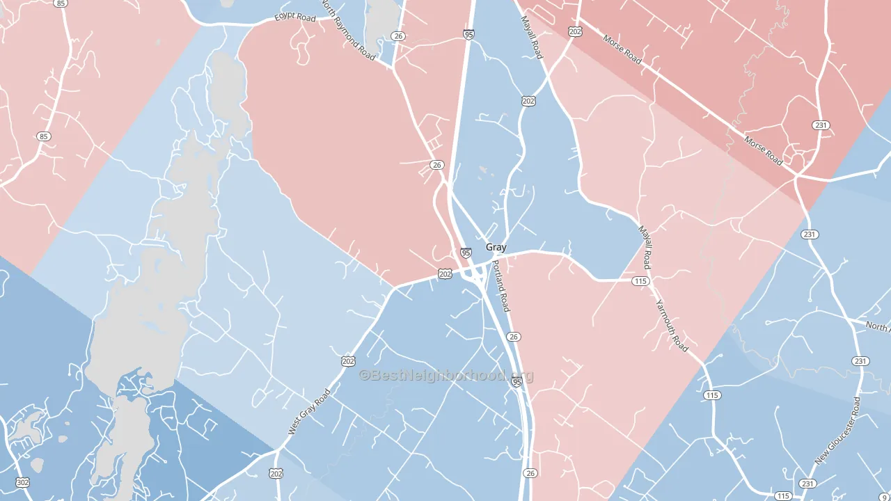 04039, ME block-group political-lean map