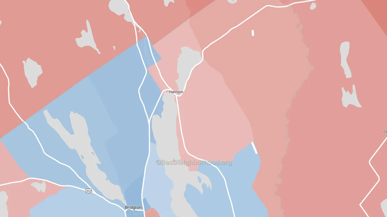 04040, ME block-group political-lean map