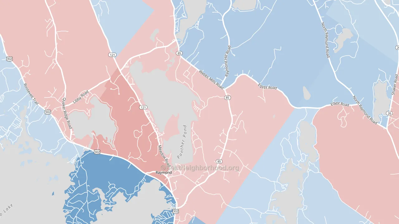 04071, ME block-group political-lean map