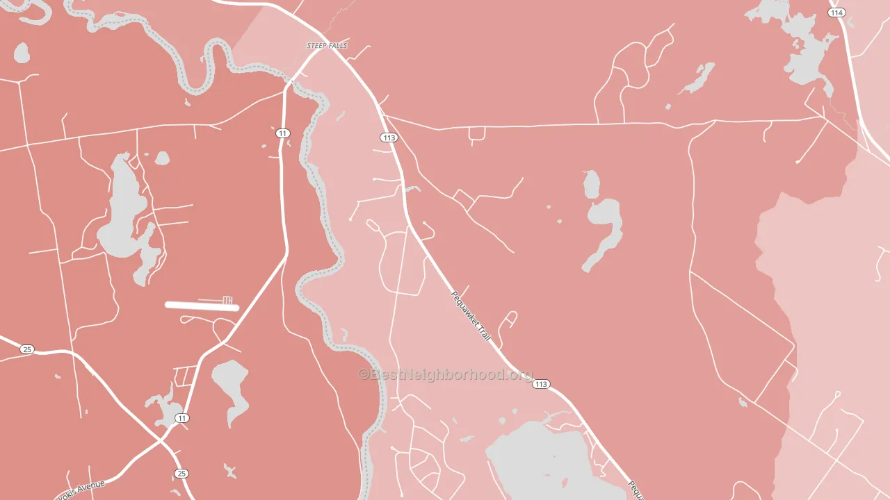 04085, ME block-group political-lean map