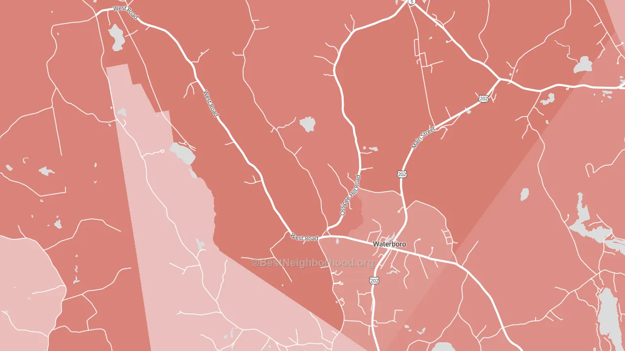 04087, ME block-group political-lean map