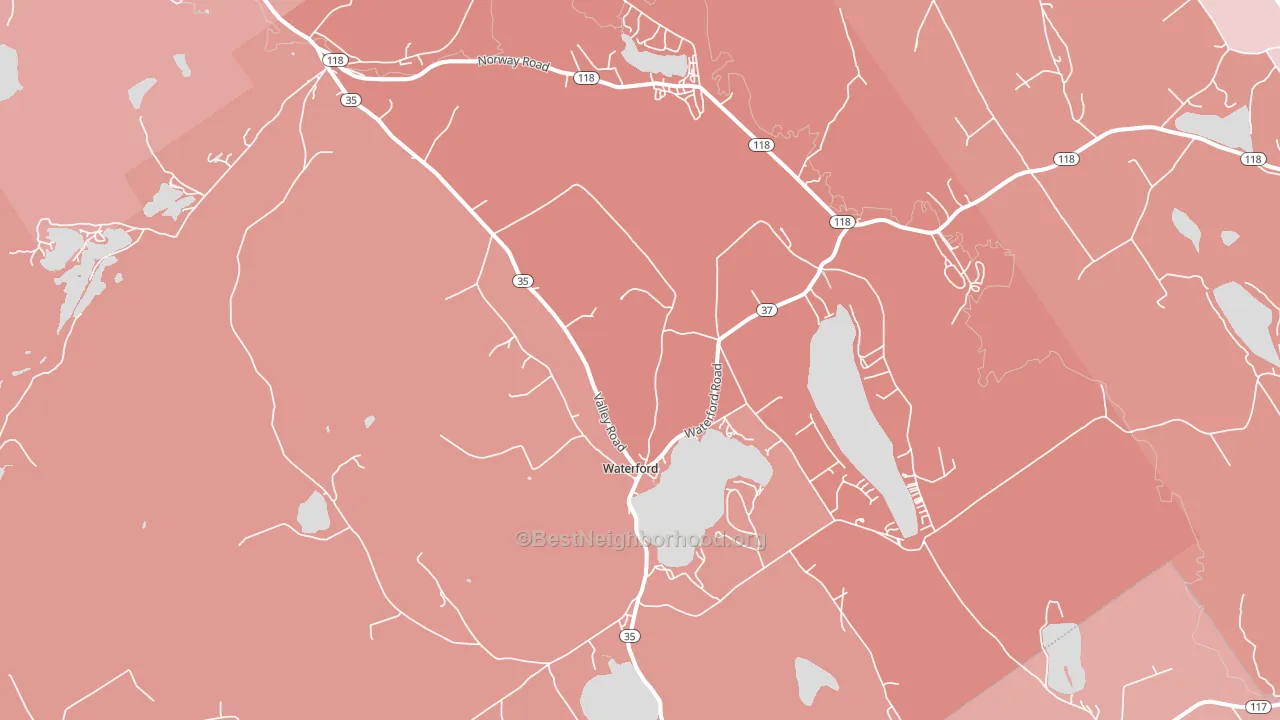 04088, ME block-group political-lean map