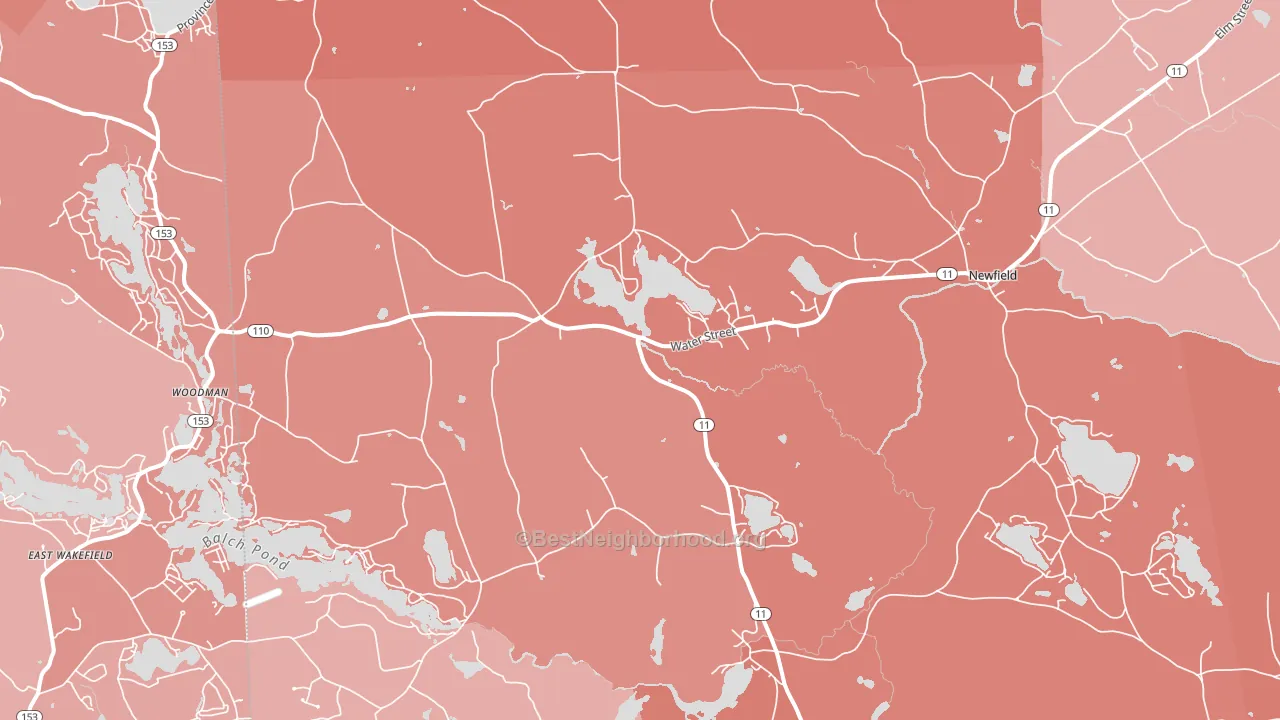 04095, ME block-group political-lean map