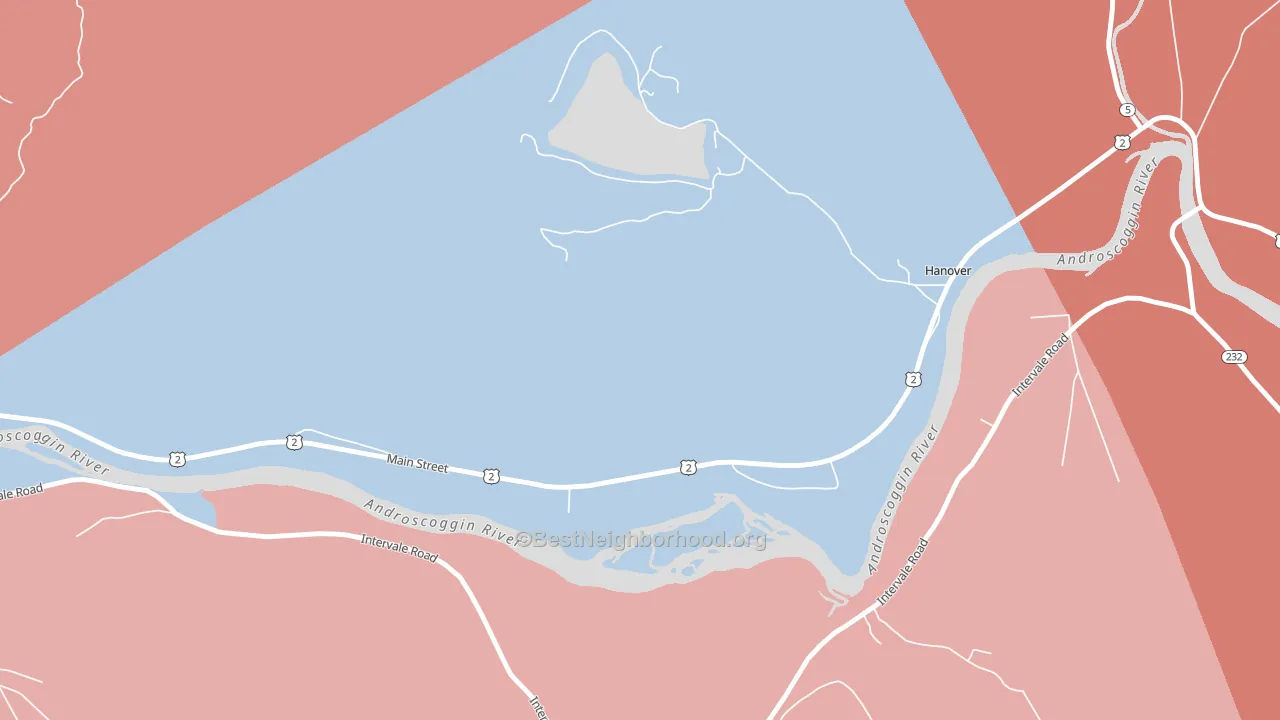 04237, ME block-group political-lean map