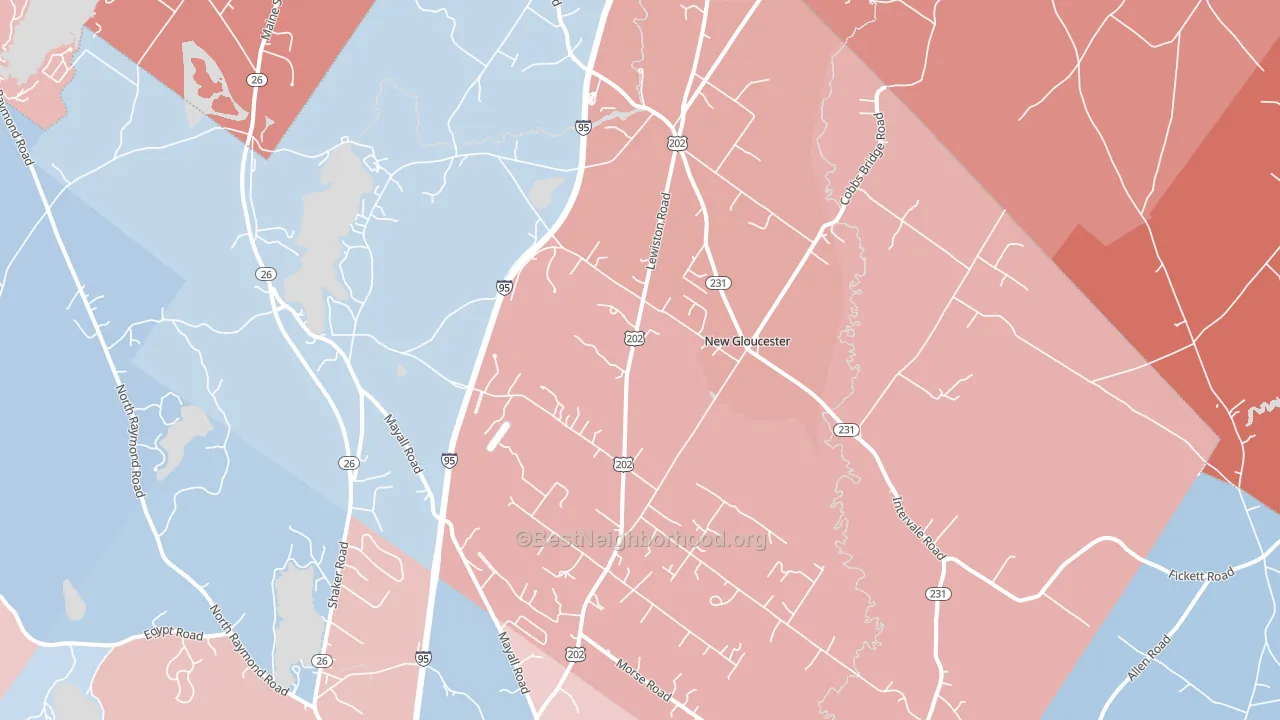 04260, ME block-group political-lean map