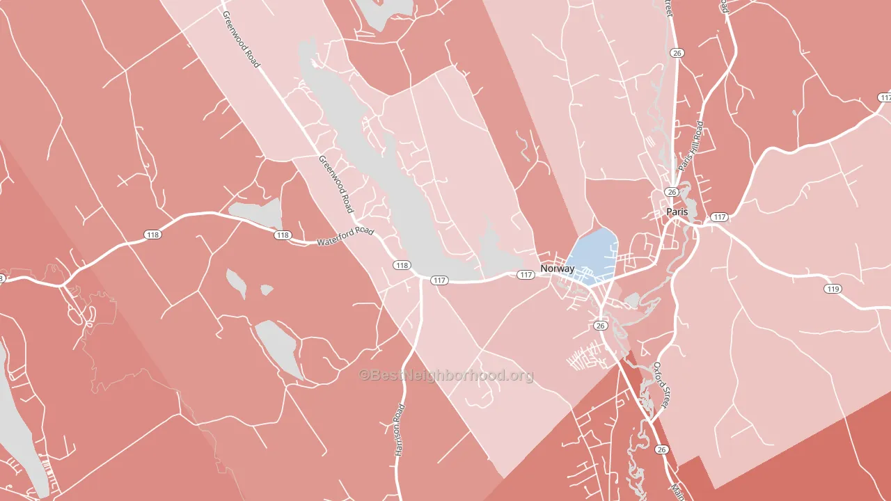 04268, ME block-group political-lean map