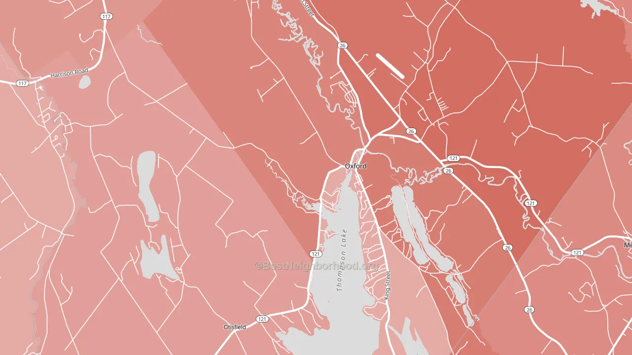 04270, ME block-group political-lean map