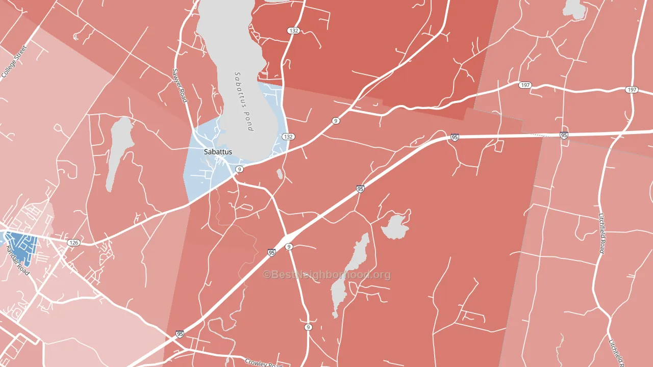 04280, ME block-group political-lean map