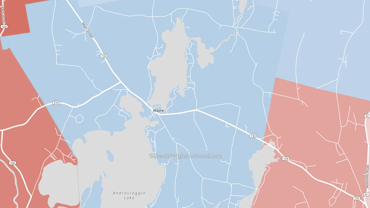 04284, ME block-group political-lean map