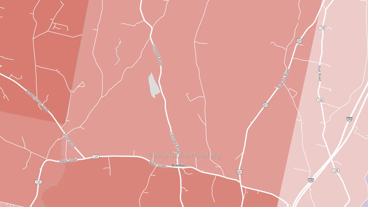 04287, ME block-group political-lean map