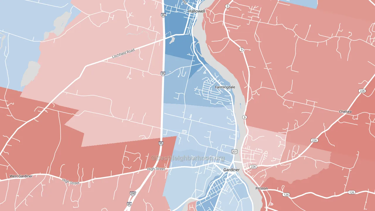 04344, ME block-group political-lean map