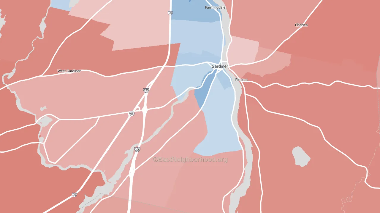 04345, ME block-group political-lean map