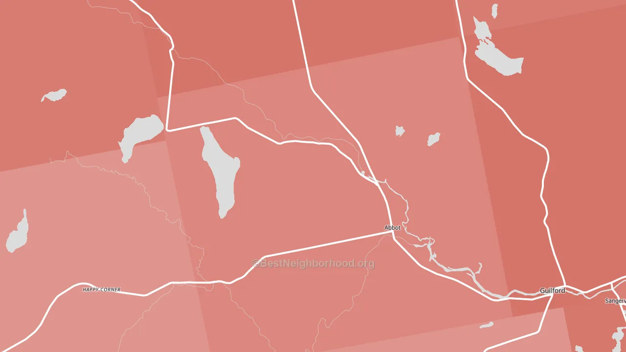 04406, ME block-group political-lean map