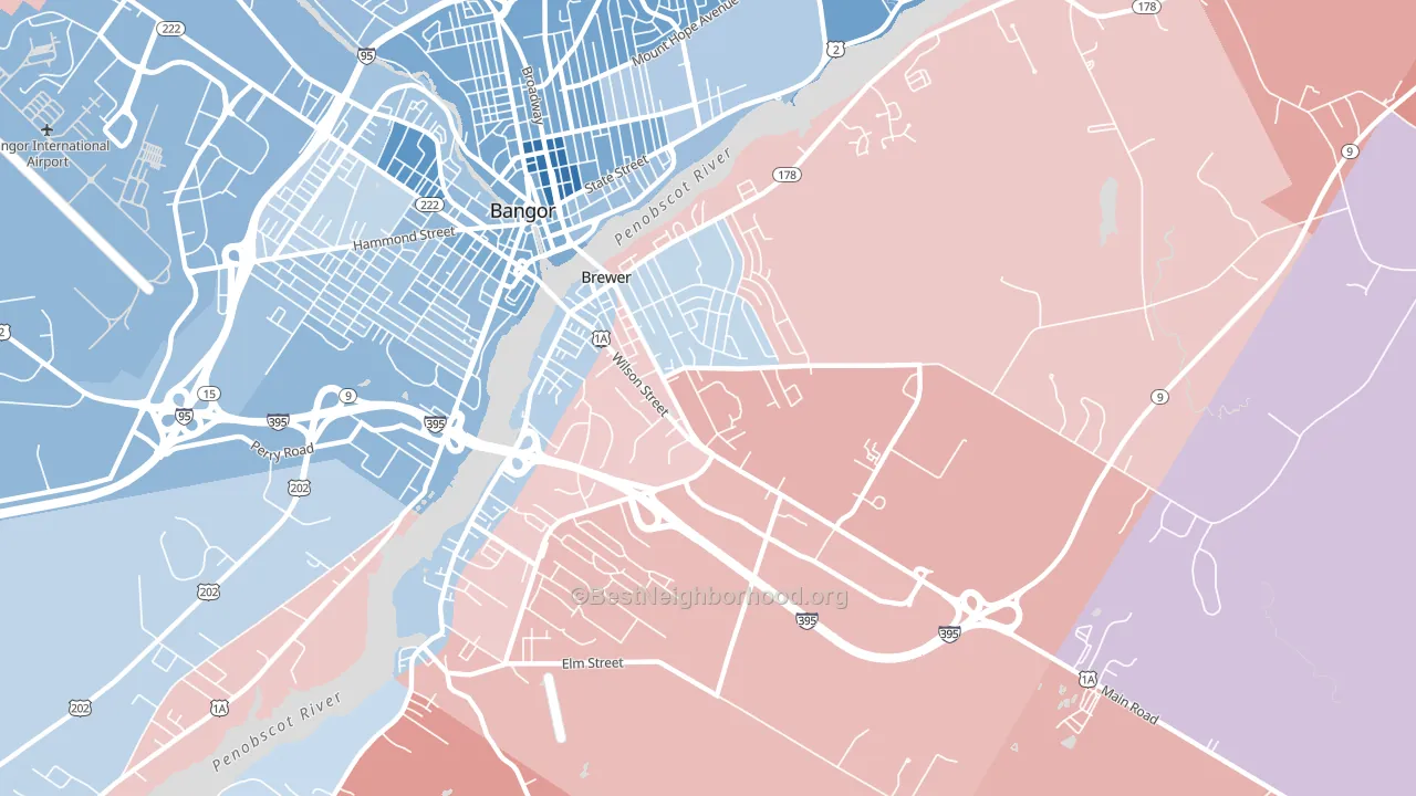 04412, ME block-group political-lean map