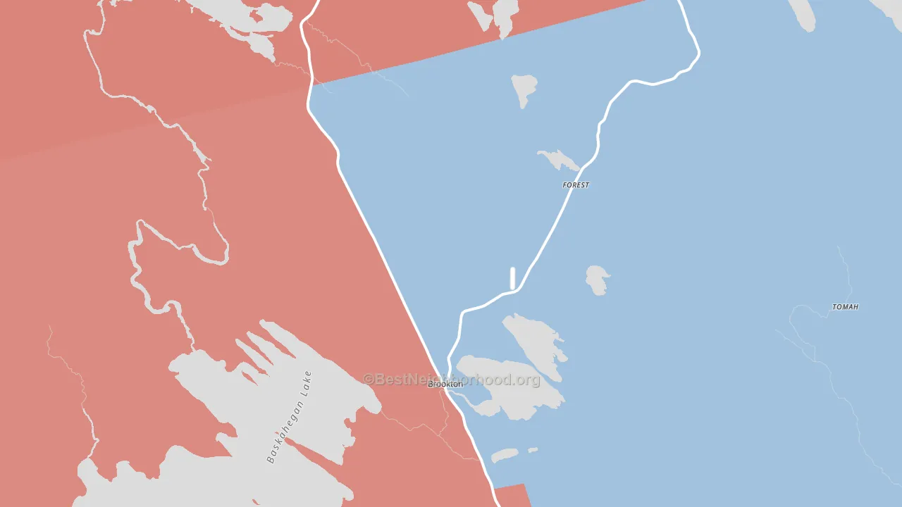 04413, ME block-group political-lean map
