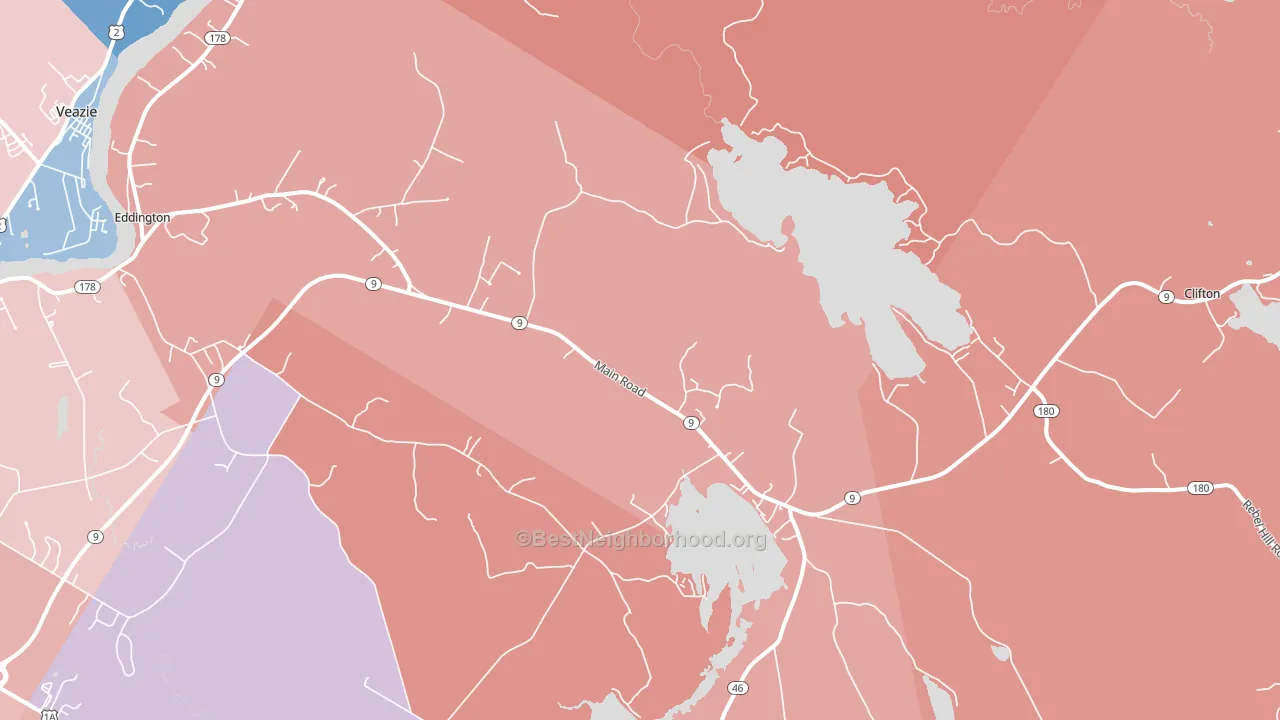 04428, ME block-group political-lean map