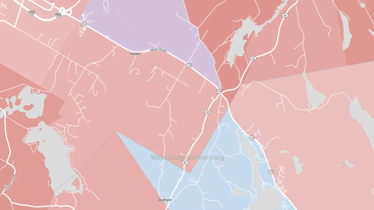 04429, ME block-group political-lean map
