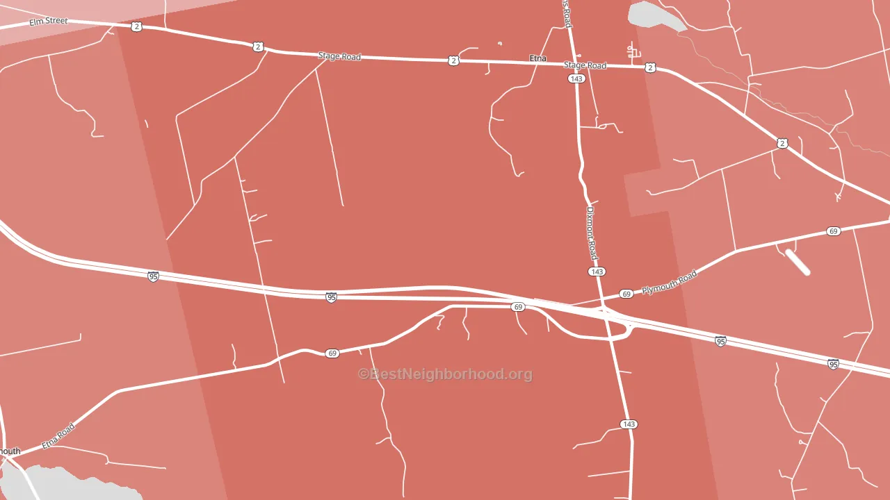 04434, ME block-group political-lean map