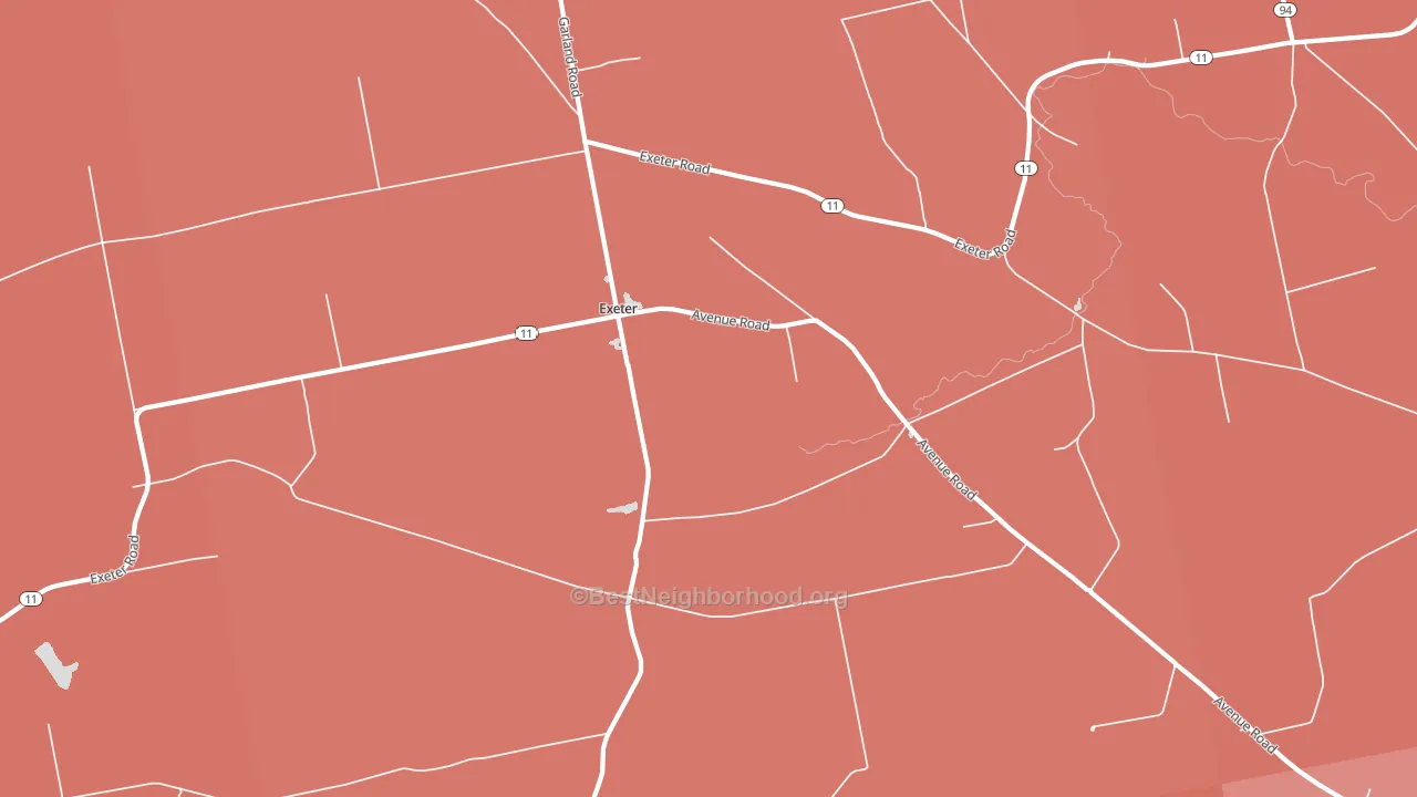 04435, ME block-group political-lean map