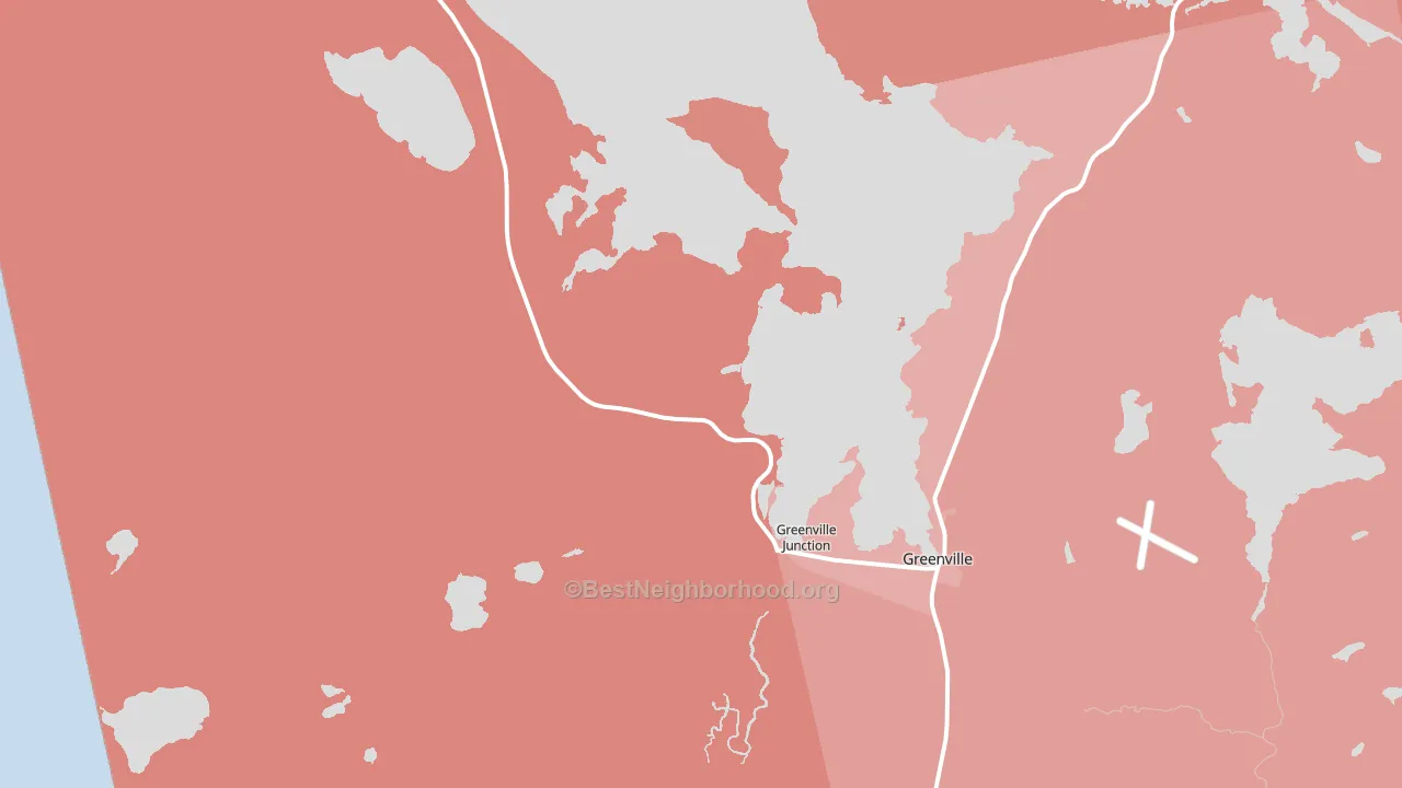 04442, ME block-group political-lean map