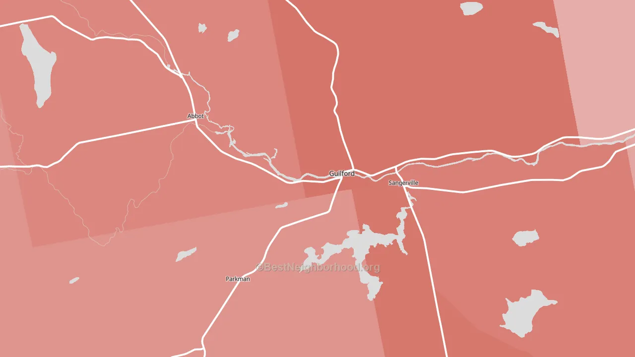 04443, ME block-group political-lean map